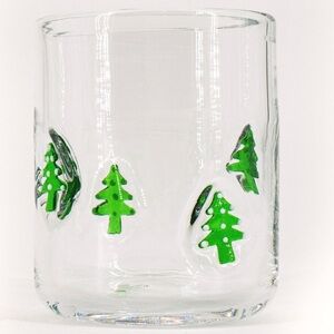 Christmas Trees Icon Drinking Glass 16 Ounces Madison Home Holidays